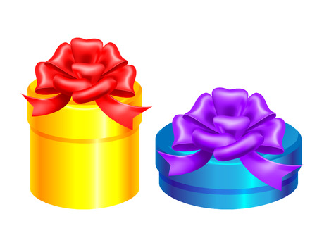 surprise gift box with bowのイラスト素材