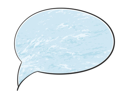 Hand drawn speech bubble with grunge backgroundのイラスト素材