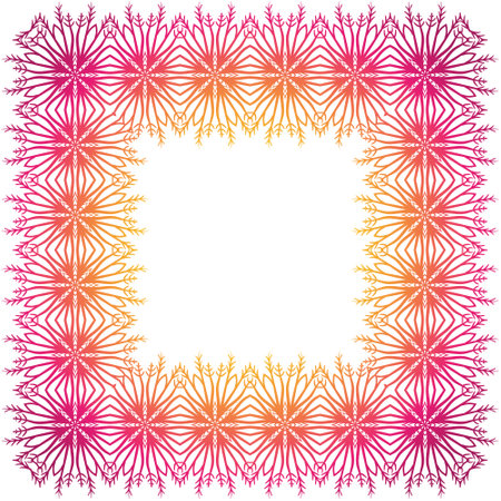 Decorative frame, isolated design elementのイラスト素材