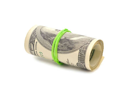 	Money isolated on white background