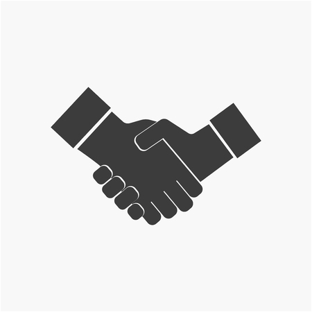 Business handshake icon. Agreement handshake icon for apps and websitesのイラスト素材
