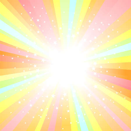 Abstract background with radiant elements and asterisksのイラスト素材