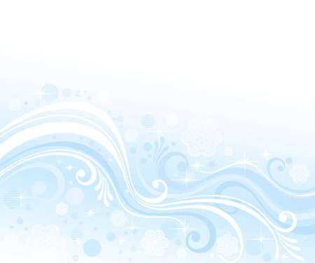 abstract winter blue patternsのイラスト素材