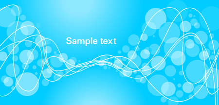Horizontal abstract blue background with circlesのイラスト素材