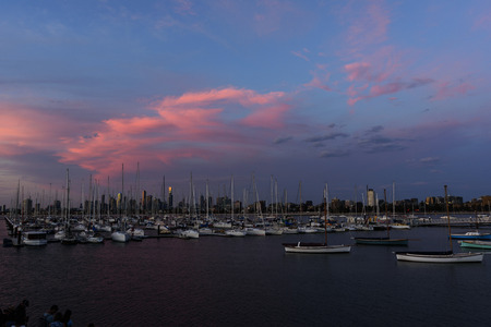 Melbourne City, St. Kilda Pierの写真素材