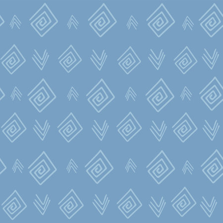 Abstract geometric pattern with lines, rhombuses. Seamless vector background.のイラスト素材
