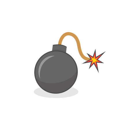Bomb icon symbol vector. symbol for web site Computer and mobile vector.のイラスト素材