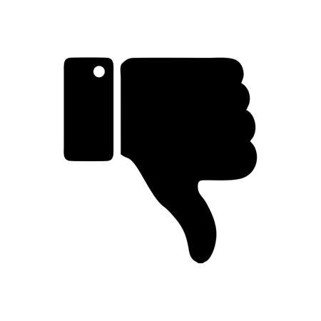 Dislike icon Vector. thumbs down icon. Hand Down Icon vectorのイラスト素材