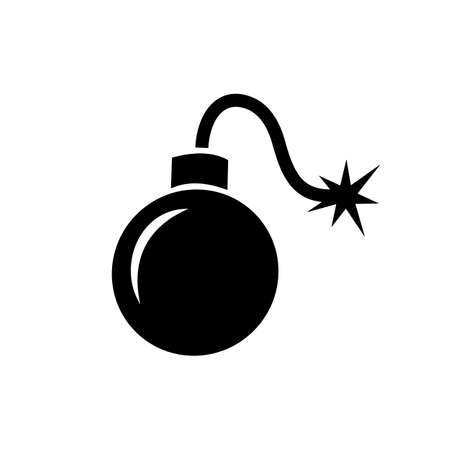 Bomb icon symbol vector. symbol for web site Computer and mobile vector.のイラスト素材