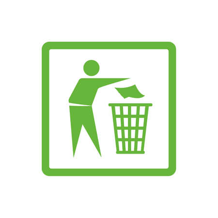 Keep clean icon. Do not litter signのイラスト素材