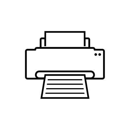 Printer Icon symbol vectorのイラスト素材