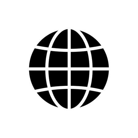 World, globe icon symbol vectorのイラスト素材