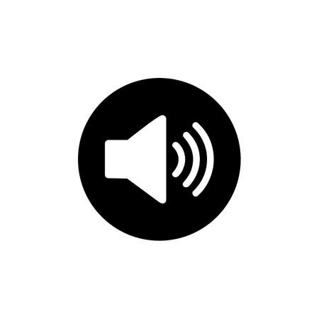Speaker vector icon isolated on white background. symbol for web site Computer and mobile vector.のイラスト素材