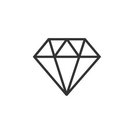 Diamond icon vector, Diamond sign vectorのイラスト素材
