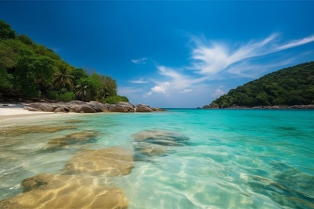 Tropical beach at Seychelles, Praslinの素材