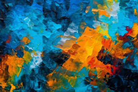 abstract background, oil paint on a palette, close-upの素材