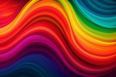 Colorful smooth wavy lines background. Vector illustration eps10の素材
