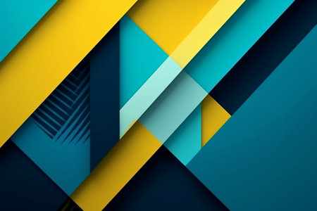 Minimal geometric colorful background. Dynamic shapes composition. Vector Illustrationの素材