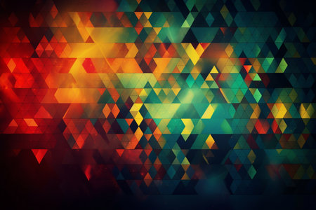 Abstract background with colorful triangles. Vector Illustration. Eps 10.の素材