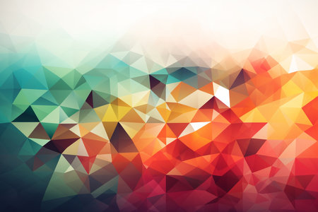 Abstract multicolor polygonal background. Vector Illustration.の素材