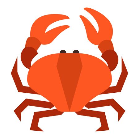 crab animal vector illustration icon flat designのイラスト素材
