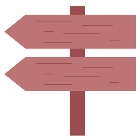 wooden left direction arrow vector illustrationのイラスト素材