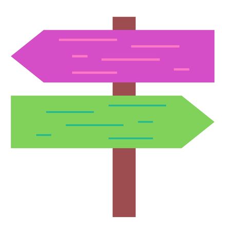 wooden left and right direction arrow vector illustrationのイラスト素材