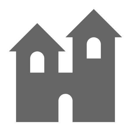 castle symbol vector illustrationのイラスト素材