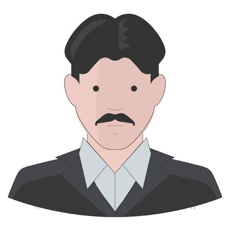 men with moustach illustration vectorのイラスト素材