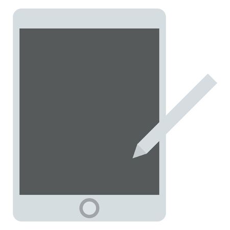 tablet illustration vectorのイラスト素材