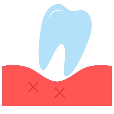 pain tooth illustrationのイラスト素材