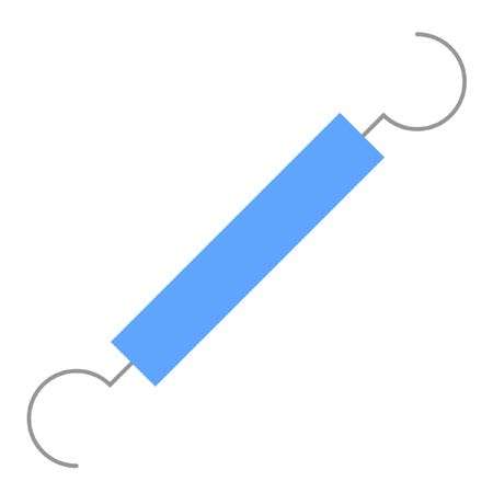 dental scaler dentist tools illustrationのイラスト素材