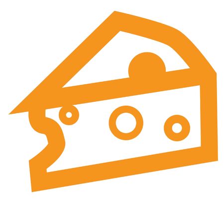 orange cheese illustrationのイラスト素材