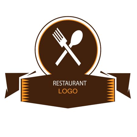 restaurant logoのイラスト素材