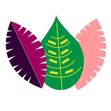 colorful leaves illustrationのイラスト素材