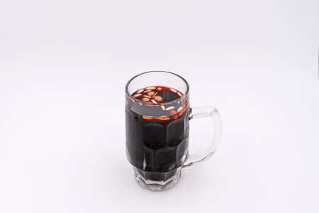 Jallab juice on a white backgroundの写真素材
