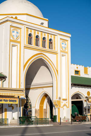 Nea Agora is a lovely little semi covered market with a selection of tourist shops and coffee shopsのeditorial素材