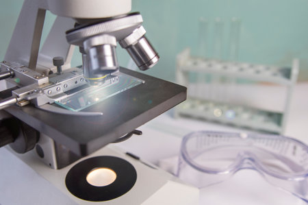 Microscopes or biological microscope used in laboratories, schools, for histology and pathology.