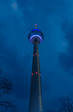 Germany Dusseldorf  Rhine Tower