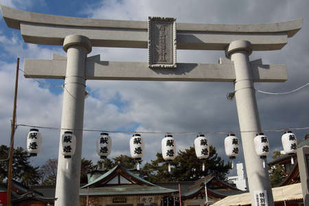 Gokoku Shrine, Hiroshima Castleのeditorial素材