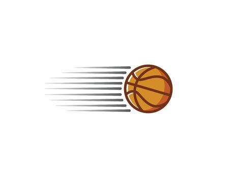 Basketball swoosh   design illustrationのイラスト素材