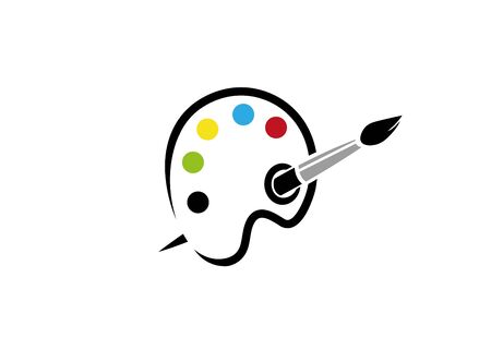 Brush Paint Color Icon designのイラスト素材
