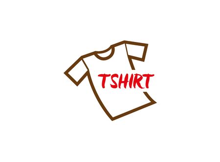 Tshirt simple tee with textのイラスト素材