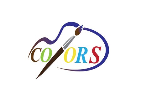 Drawing alphabet colors with hand brush     design illustratorのイラスト素材