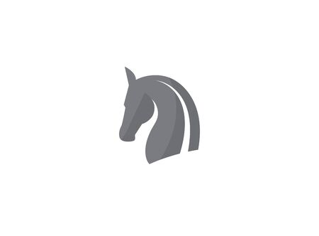 Horse head and steed  designのイラスト素材