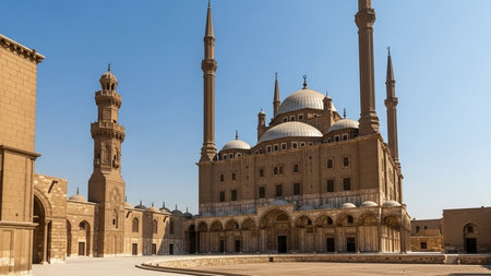 Muhammad Ali Mosque in Daylight â Cairo Citadel Historic Islamic Architectureの素材
