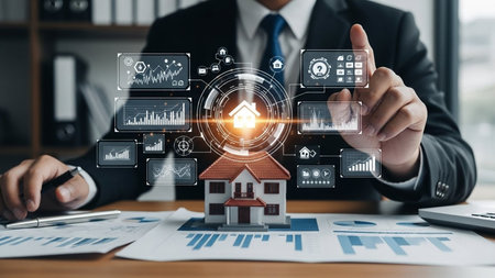 Real Estate Analytics and Smart Property Technology â Digital Housing Investment Conceptの素材