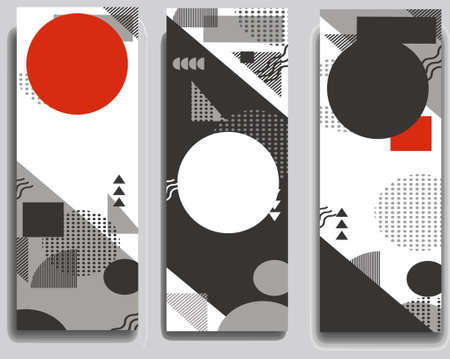 Abstract beautiful creative business wave header set vector
