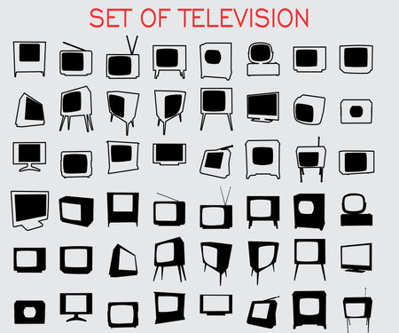 Vector illustration of a set of buttons for web and mobile applications.のイラスト素材