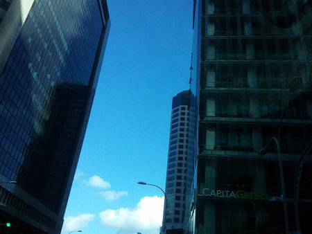 Buildings in the city of Kuala Lumpur in Malaysia in South East Asia